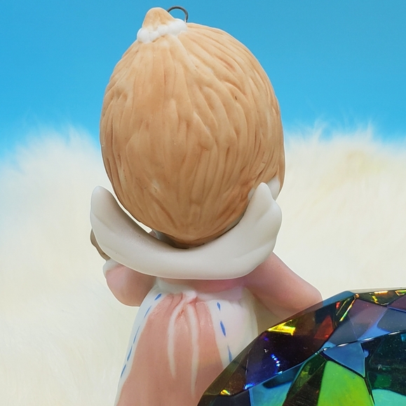 Betsey Clark Hallmark Christmas ornament 1984 angel playing a banjo figurine too - Picture 6 of 8